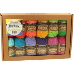 Scheepjes - Scheepjes Softfun Garn Farbpaket - 12 vienetų (1 pakuotė)