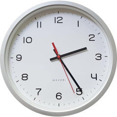 MAVORI® Sieninis laikrodis be tiksėjimo garsų 30 cm - tylus kvarcinis laikrodis - tylus sieninis laikrodis svetainei, virtuvei ir miegamajam - aukštos kokybės ir tylūs sieniniai laikrodžiai modernūs