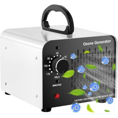 Ozono generatorius 36000 mg/h ozono įrenginys, pramoninis O3 ozono oro valytuvas su 120 min. laikmačiu, ozono oro valytuvo ozono įrenginys iki 300 ㎡, kvapų šalintuvas, kvapų neutralizatorius automobilių garažams