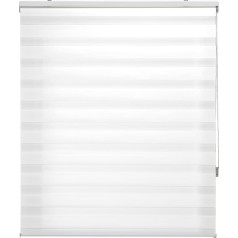 Elegantiškas naktinis ir dieninis roletas Dydis 140 x 180 cm (plotis x aukštis) Lengvai surenkamas Audinys Dydis 137 x 175 cm Baltas