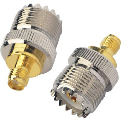 BOOBRIE SMA moteriškos lyties į SO239 moteriškos lyties RF dvipusio radijo ryšio koaksialinis adapteris SMA moteriškos lyties į UHF moteriškos lyties adapteris SMA į PL259 moteriškos lyties SMA į SO239 moteriškos lyties, skirtas radijo bangini