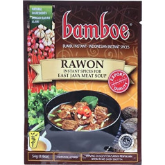 Bamboe Bumbu Instant Rawon - Rytų Javos mėsos sriuba, 54 gramai (3 vnt.)