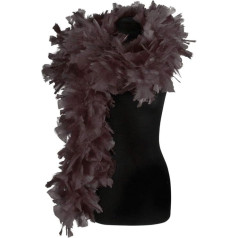 Deluxe plunksnų boa 180 g 180 cm karnavaliniams kostiumams (juoda), juoda