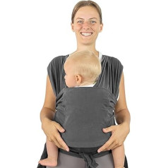 MAMMACITA® Kūdikio petnešėlė be kaklaraiščio, elastinė petnešėlė, kurią lengva uždėti, naujagimio nešioklė, kūdikio petnešėlė nuo gimimo, kūdikio reikmenys, nešiojimo sistema