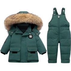 Kūdikių mergaitė Snowsuits Jumpsuit Vaikai neperšlampamas Romper slidinėjimo striukės tinka berniukų Snowsuit kūdikių mergaitė sniego bendras mergaičių kūdikių mergaitė žiemos kostiumas