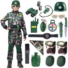 Kareivio kostiumas vaikams berniukams Helovinas Uzpost vaidmuo žaisti karnavalas Cosplay