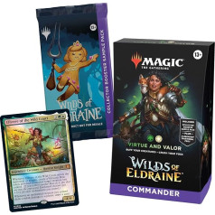 Magic: The Gathering Wilderness by Eldraine Commander Deck - Virtue and Bravery (100 kortų kaladė, kolekcinė 