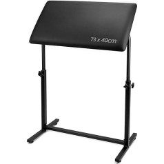QWORK® Profesionalus tatuiruočių porankis Kojų atramos stovas su 180° pasvirimo kampu Kempinės pagalvėlės dydis 73 x 40 cm, 5 cm storio, reguliuojamas aukštis 67-100 cm
