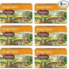 Celestial Seasonings - Bengalijos prieskonių arbata 20 maišelių (6 pakuočių)