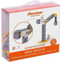 Marioinex Mini vaflinės konstrukcijos kaladėlės - statybininkas Vidutinis