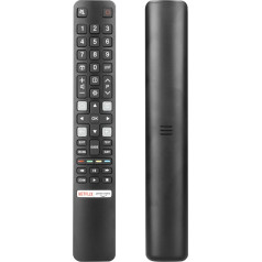 Nuotolinio valdymo pultas RC802NU YUI1 suderinamas su TCL 4K QLED televizorių C735K C935K serijos 55C735K 65C735K 65C735K 75C735K 98C735K 65C935K 75C935K 50QLED760 pakaitiniu valdikliu su NETFLIX PrimeVideo mygtukais