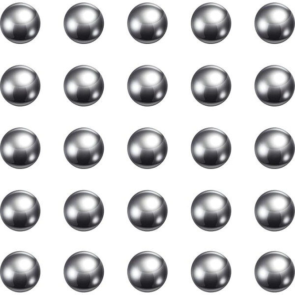 QUARKZMAN tikslieji rutuliukai 1/4 colio skersmens 440C nerūdijančiojo plieno G25 guoliams Pakuotė po 60 vnt.