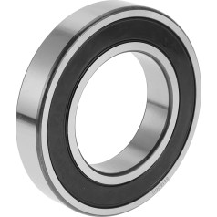 A ABSOPRO 6216DDU Guoliniai guoliai su giliu grioveliu Tepami guoliai Dvigubi guminiai guoliai 80x140x26mm Juodas sidabrinis tonas