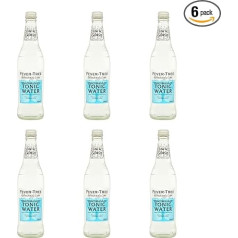 Fever Tree Viduržemio jūros tonizuojantis vanduo 0,5 litro talpos butelių pakuotė 6 x 500 ml
