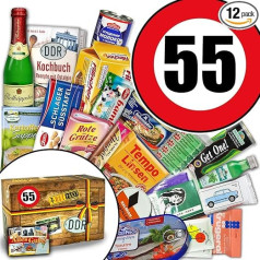 Specialūs daiktai Dovanų rinkinys / DDR dėžutė / 55-asis gimtadienis / Dovanų krepšelis močiutei
