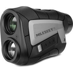 MiLESEEY golfo lazerinis tolimatis medžioklei 800 m su pakreipimo jungikliu, vėliavos fiksavimu ir vibracija, tvirtinimas ant trikojo, 2 colių LCD ekranas, ± 0,5 m tikslumas, nepertraukiamas nuskaitymas, lauko tolimatis