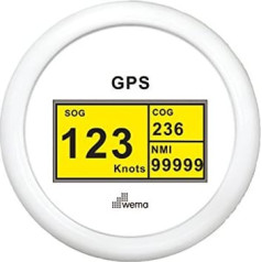 GPS WEMA Speedo Skaitmeninis greičio matuoklis Greičio matuoklis Greičio ekranas Baltas