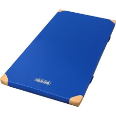Sporto salės kilimėlis 200 x 125 x 8 cm su neslystančiu pagrindu ir odiniais kampais RG 80 (minkštas)