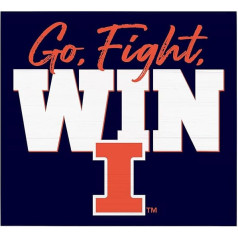P. Graham Dunn Go Fight Win Ilinojaus universiteto NCAA logotipas 10.5x10 beržo medienos padėklų ženklas
