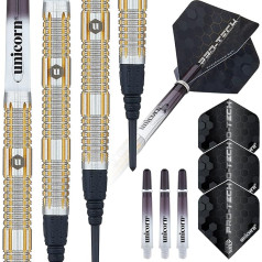 Unicorn Protech|Style 4|Minkšti smiginio antgaliai, sidabriniai/auksiniai, 18 g