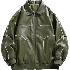SRZYMJ Vyriška odinė striukė Juoda motociklo softshell striukė 4XL Juoda apatinė marškinėlių ilgomis rankovėmis medvilninė striukė Hoody pereinamoji striukė su pamušalu Žiemos striukė vyrams