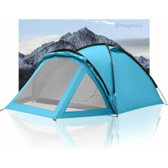 KingCamp Camping Tent 2-3 Person Tent with Awning Lightweight Camping Tent Compact Ultralight Tent 3 Man Tent Waterproof & Windproof for Trekking, Camping, Outdoor