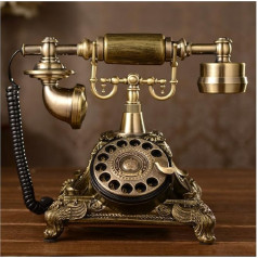 Dervos imitacija vario dervos derliaus stiliaus Rotary Retro senamadiškas Rotary Dial namų ir biuro telefono telefonas telefonas namų svetainės kambario dekoras