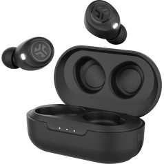 JLab JBuds Air True Wireless Signature Bluetooth-Ohrhörer + Ladehülle, švarus, IP55 atsparumas šalčiui, Bluetooth 5.0-Verbindung, 3 EQ-Sound-Einstellungen, Signatur, ausgewogen, Bass-Boost