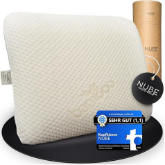 nube® kaklo pagalvė - ortopedinė pagalvė 60 x 40 cm - atminties putų pagalvė sveikam miegui - ergonominė pagalvė nuo kaklo skausmo - kaklo pagalvė nuo kaklo problemų
