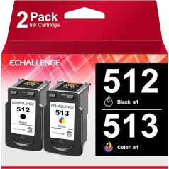 ECHALLENGE PG 512 CL 513 Atnaujintos 512 513 spausdintuvo kasetės 512 513 PG512 CL513 suderinamos su 