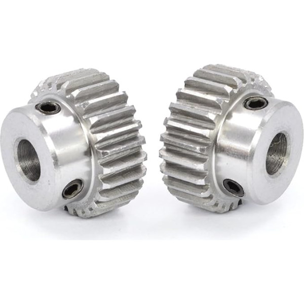 ZHENGGUIFANG ZGF-BR 2 stücke Zahnräder 0,5m 16-31teeth Edelstahlgetriebe 3 / 5mm (skylės skersmuo: 5 mm, dantų skaičius: 20 dantų)