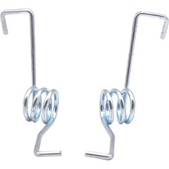 Kibiras besisukantis šluostė Torsionsfeder Pull Back Foot Step On Mop Ersatzteile Wire Dia 2.5MM (spalva: metalinė, dydis: 1 kairė ir 1 dešinė)
