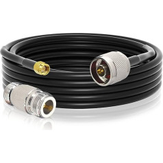 YILIANDUO LoRa antenos ilgintuvas N vyriškos ir SMA vyriškos lyties koaksialinis 0 Y240 kabelis + N moteriškos lyties adapteris WLAN maršrutizatoriui LoraWan Gateway antena RAK Nebra Bobcat HNT Helium Hotspot Miner antena