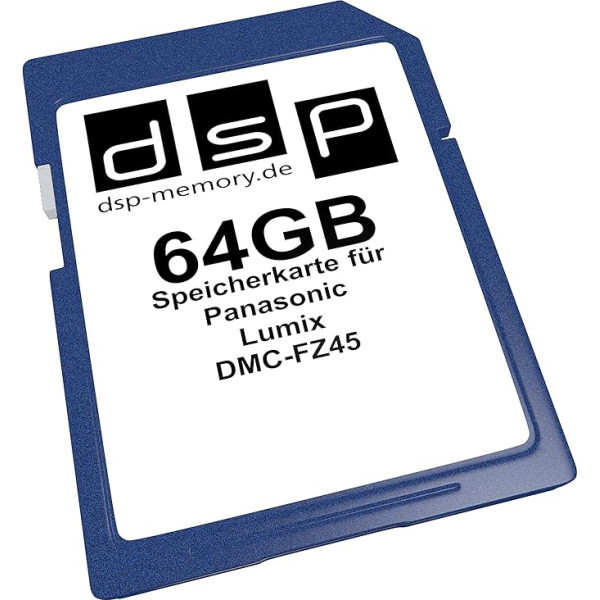 DSP Memory 64 GB atminties kortelė, skirta Panasonic Lumix DMC-FZ45