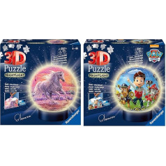 Ravensburger 3D dėlionė 11843, naktinės šviesos dėlionės kamuolys 