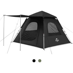 Naturehike Ango Pop Up palapinė, automatinė 3 asmenų šeimos palapinė, greitai surenkama, atspari vandeniui ir vėjui, idealiai tinka stovyklavimui, festivaliams ir kelionėms, itin lengva ir tvirta
