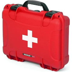 Nanuk 910 Vandeniui atsparus pirmosios pagalbos priemonių dėklas, atsparus dulkėms ir smūgiams, tuščias raudonas 910-FSA9