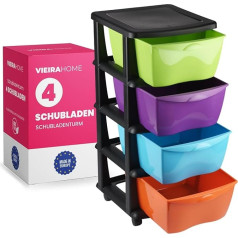 Ritininis konteineris Plastikinė stalčių spintelė Craft Trolley Stalčių bokštas Stalčiai Plastikinė stalčių spintelė Dėžutė Craft Trolley - 84 x 40 cm - Pagaminta ES
