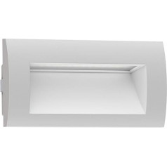 ledscom.de ZIBAL LED įleidžiamas sieninis šviestuvas, lauko šviestuvas, IP65 Matt, 140 x 70 mm, 3,3 W, 209 lm, šiltai balta, laiptų apšvietimas, sieninis LED, laiptų apšvietimas, įleidžiamas sieninis šviestuvas, įleidžiamas sieninis šviestu