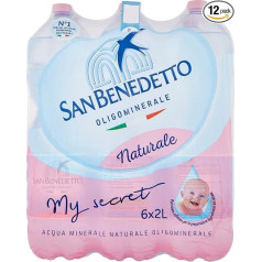 12x San Benedetto natūralus mineralinis vanduo 2Lt Itališkas vanduo