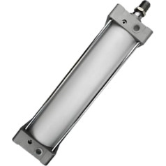 Pneumatinis cilindras Miniature， MBB40 X 25 100 200 Mini-Pneumatik-Luftzylinder, doppeltwirkende Standardzylinder, Pneumatikzylinder mit Einzelstange, 1 Stück(100mm)
