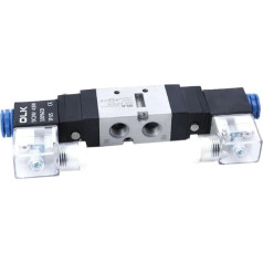 VF3130 VF3230 VF3330 VF3430 VF3530-3GB/4GB/5GB/6GB-02 VF Serie pneumatische Elemets 1/4 Zoll Einlass 5-Wege-Luft-Magnetventil (Farbe: KVF3130, Größe: 6GB-02) (DC12) V)))