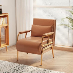 Sohodoo Konvertuojama sofa-lova, reguliuojamas laisvalaikio šezlongas miegamajam, svetainei, vienvietis šezlongas su pagalvėmis (spalva: A, dydis: 68 cm)