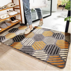 Xixitaihao Dirt Trapper Mat, neslystantis kilimėlis vidaus ir lauko reikmėms, plaunamas įėjimo kilimėlis, absorbuojantis durų kilimėlis, švarus kilimėlis (60 x 90 cm)