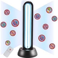 ZKX 65 W UVC baktericidinė lempa Nuotolinio valdymo laikmatis Stalo lempa UV sterilizatorius Dezinfekcijos sterilizatorius Antibakterinis lygis 99 % nužudyti šalintuvas Pelėsis Gripas Bakterijos Dulkių erkutės Mikrobai
