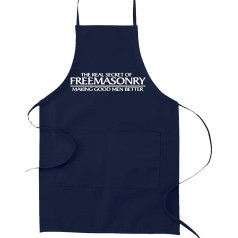 Tikroji paslaptis Masonas Masonas Maisto gaminimo virtuvės prijuostė Navy Blue