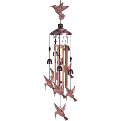 Alnicov Bird Retro Wind Chime Indoor Outdoor Decoration Deep Tone for Home Patio Porch Garden Yard Decoration