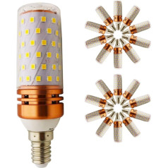 LED lemputė 16 W / pakeičia 150 W / E14 lizdas / 1500 liumenų / 3000 kelvinų šiltos baltos šviesos - 20 vnt.
