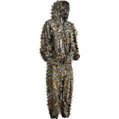 Kamufliažinis kostiumas Woodland Kamufliažinis kostiumas Medžioklė Miškas, Airsoft Snaiperio kostiumas, Medžioklės drabužiai Vyriškas kamufliažinis kamufliažinis kamufliažinis kostiumas, kamufliažinis kostiumas Karinis kostiumas Vyrai Moterys