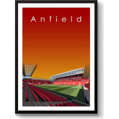GroundDesigns Liverpulio futbolo dovana Anfield stadionas Menas Spausdinti